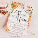 Search for pizza 1st birthday invitations Slice of fun
