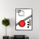 Search for black white red art Bold