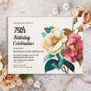 Search for rose 75th birthday invitations Flowers