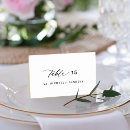 Search for individual place cards Black and white