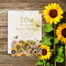 Search for autumn 70th birthday invitations Butterflies