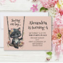 Search for black felines invitations Cartoon