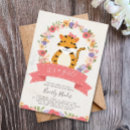 Search for tiger baby shower invitations Botanical