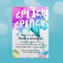 Search for splish splash birthday invitations Boy