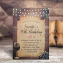 Search for vineyard birthday invitations Rustic