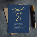 Search for classic 21st birthday invitations Blue