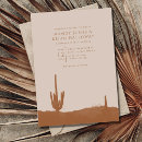 Search for desert cactus wedding invitations Terracotta