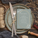 Search for green leaf wedding invitations Simple