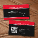 Search for black and red auto business cards Repair service car parts