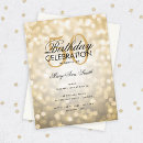 Search for classic birthday invitations Gold
