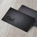 Search for chef business cards elegant