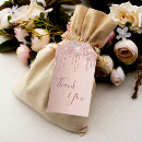 Search for pink glitter gift tags rose gold