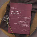 Search for crimson red wedding invitations Minimalist