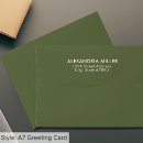 Search for olive green envelopes Elegant