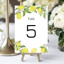 Search for lemon table cards Watercolor