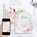 Search for gold floral bridal shower invitations Burgundy