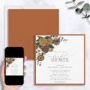Search for burnt orange bridal shower invitations Botanical