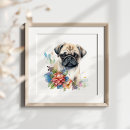 Search for pug posters Floral