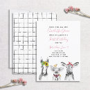 Search for black white 1st birthday invitations Girl
