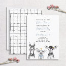 Search for white 1st birthday invitations Black and white