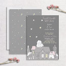 Search for moon 1st birthday invitations Moon and stars