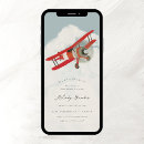 Search for aviation baby shower invitations Vintage