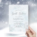 Search for winter wonderland sweet 16 invitations Elegant