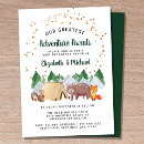 Search for our greatest adventure baby shower invitations Rustic