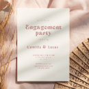 Search for unique engagement party invitations Retro
