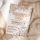 Search for groovy one birthday invitations Flower