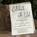 Search for casual wedding reception invitations Black and white