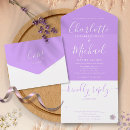 Search for lilac wedding invitations Purple