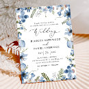 Search for dusty blue watercolor wedding invitations Calligraphy script