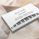 Search for piano business cards Music