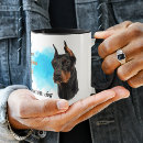 Search for doberman pinscher dog mugs Dobie