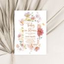 Search for bright flower baby shower invitations Baby in bloom