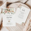 Search for flowers bar bat mitzvah invitations White