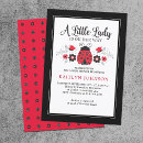 Search for ladybug baby shower invitations Red