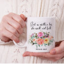 Search for god is within her mugs Typography