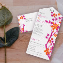 Search for fuchsia and orange wedding invitations Floral