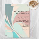 Search for peach teal wedding invitations Trendy