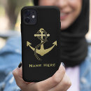 Search for boat anchor iphone cases Black