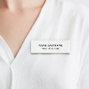 Search for black and white name tags Business