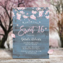 Search for cherry blossom sweet 16 invitations Floral