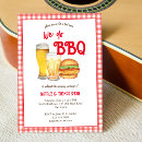 Search for bbq bridal shower invitations Gingham
