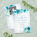 Search for turquoise flowers wedding invitations Teal