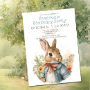 Search for peter rabbit birthday invitations Bunny