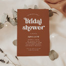 Search for boho chic bridal shower invitations Terracotta