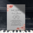 Search for music baby shower invitations Vintage