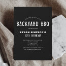 Search for barbecue birthday invitations Rustic